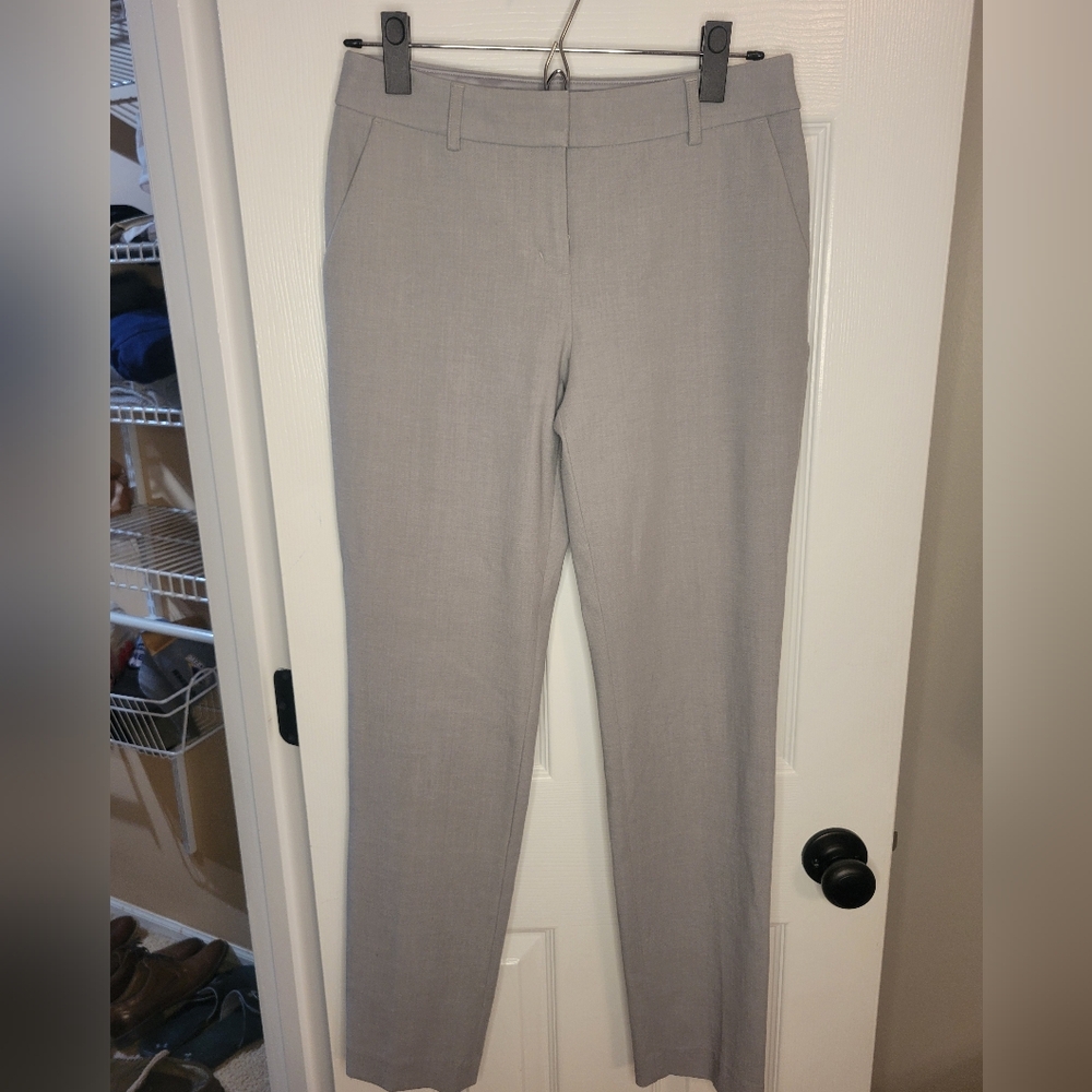 Express Gray Columnist Mid Rise Ankle Trouser Size 2L